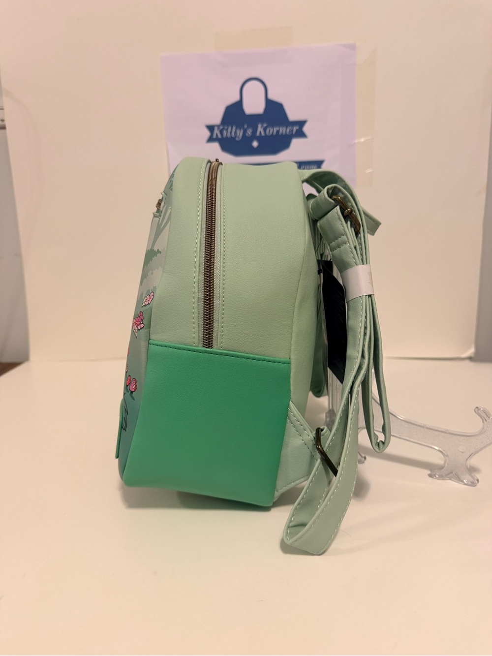 NWT Disney Loungefly Fox and the Hound Backpack - Mint Green - Picture 4 of 9